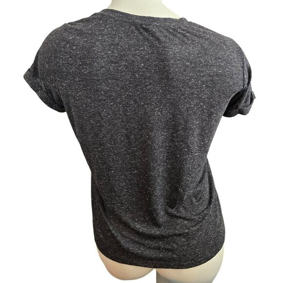 Torrid Womens Black Fleck Jewel Embellished Neckline T-Shirt Plus Size 2 JJ4062 - Picture 6 of 7